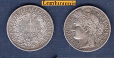 1 Franc Cérès 1872 K Bordeaux TTB II Troisème République 1871-1940