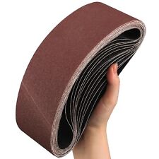 STEBRUAM Bande Abrasive 100x 610 mm,12PCS 320 grain Ensemble de Bandes Abrasives