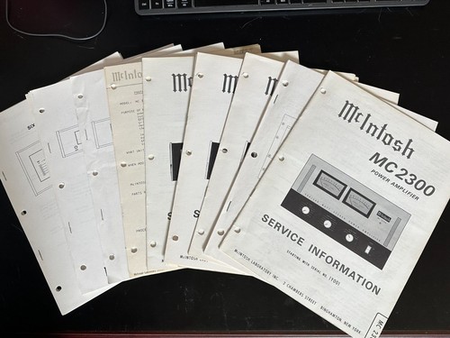 Mcintosh service manuals - manuals,