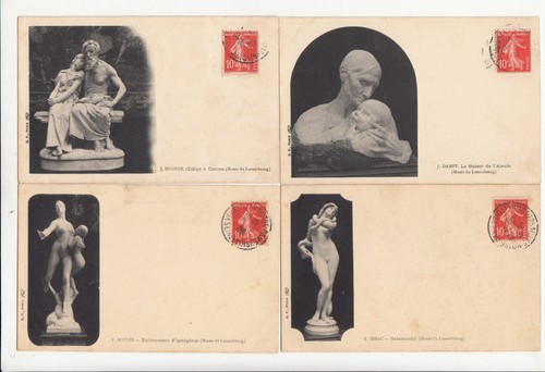 Lot old postcards luxembourg - old,