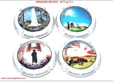 SERIE DE 4 CAPSULES DE CHAMPAGNE - ARMAND BRUNO  N°7 au 7.c