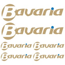Bavaria XL autocollant sticker camping car caravane caravan 6 Pièces