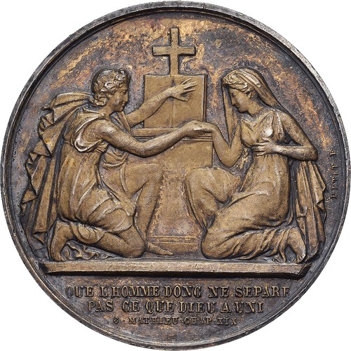 France médaille mariage - de,