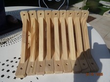 Lot De 9  Équerres Bois  brut  marque FORM   20X15 cm  Support Étagère