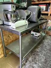 Console inox double niveaux