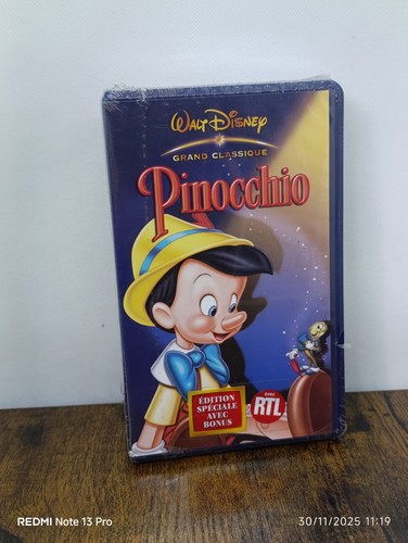 Vhs pinocchio walt disney - fr,