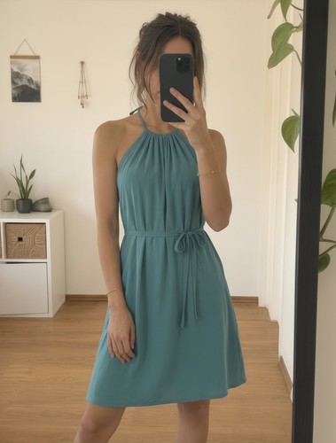 Robe été ample - d'été, col