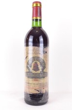 saint-émilion château l'angélus grand cru classé (étiquette usée) rouge 1981