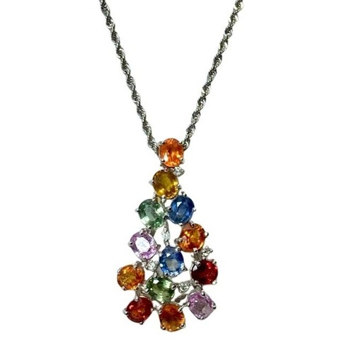 Collier pendentif saphir - pendentif,
