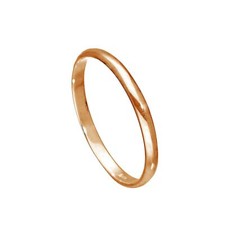 Bague de mariage en argent sterling plaqué or rose 2 mm Tailles EW