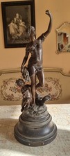Beautifull Art Neauvau Statue of Women and cherub signed by Rousseau,sculpture