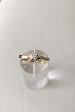 solitaire diamant 0,17 ct or