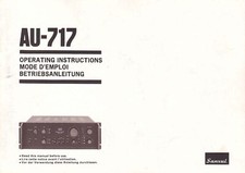 Bedienungsanleitung-Operating Instructions pour Sansui AU-717
