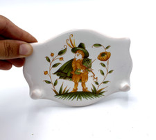 Accroche torchon, serviette, porte manteau, patère décor Moustiers GF double