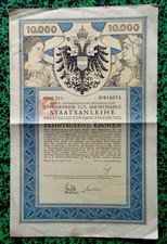 Autriche - Vienne - WWI Belle Déco 4ème Emprunt De Guerre Autrichien 16/04/1916