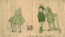 Rare menu ancien  chez Graff