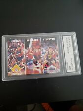 1993 Hoops MICHAEL JORDAN JOHN STOCTON BLAYLOCK Gem Mint 10 BGS PSA