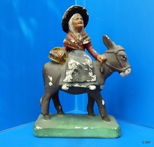 SANTON ANCIEN EN PLATRE FEMME