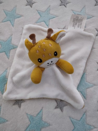 Doudou plat girafe - , jaune