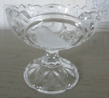 Coupe à glace ou dessert Cristal d'Arques à décor d'oiseaux : martin pêcheur etc