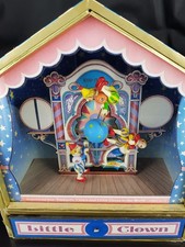 Boîte a Musique animée LITTLE CLOWN en bois de 1994 avec tiroir