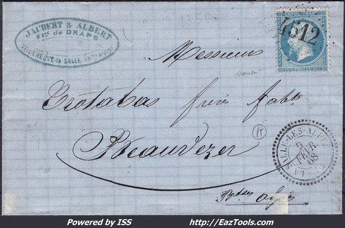France sur lettre gc - france, 22