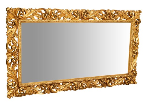 Coiffeuse mur bois feuille - mur,