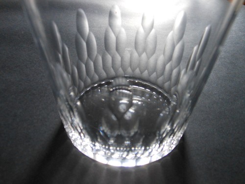 Verre gobelet signé - gobelet,