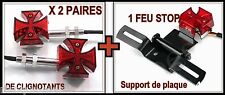 Support de plaque + 2 paires