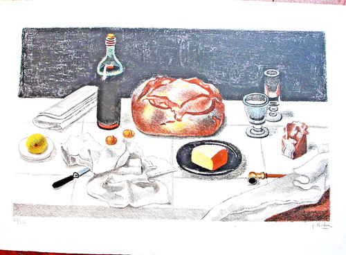 Lithographie rohner nature - lithographie,
