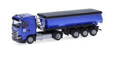 HERPA - Camion avec benne 3 essieux HOCH TIEF – IVECO S-Way ND 4x2 - 1/87 - H...