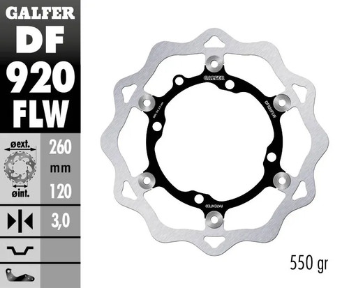 Disque frein wave galfer - frein,