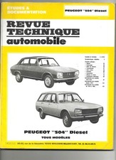 Revue Technique Automobile Peugeot 504 Diesel tous modèles ed 1989