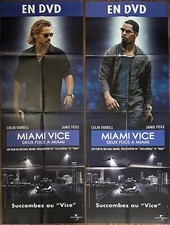 2 Affiches Cinéma MIAMI VICE - DEUX FLICS À MIAMI 60x160cm Poster / Michael Mann