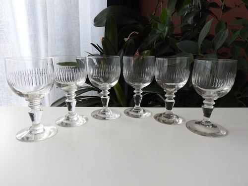 Anciens verres vin - 6,