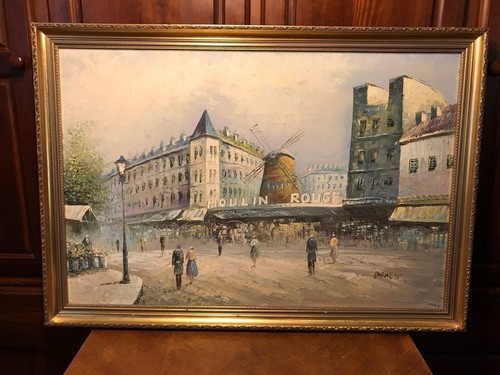 Huile sur toile - huile,