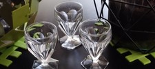 3 verres : cristal " ST LOUIS " modèle POINCARE