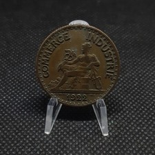 2 francs France 1922 - Chambre de commerce,  TB+,  sous pochette