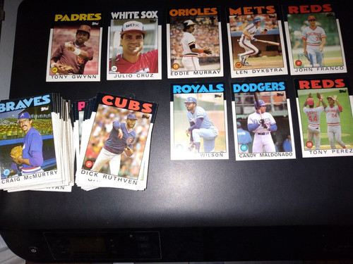 1986 topps baseball cards - baseball,