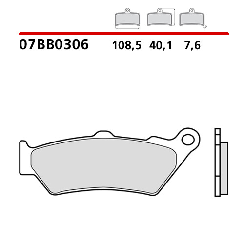 Plaquettes frein brembo - cp,