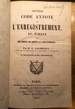 1856 CODE ANNOTE de