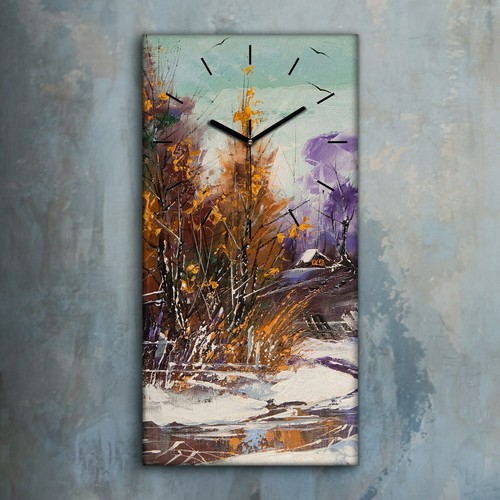 Horloge décorative sur toile