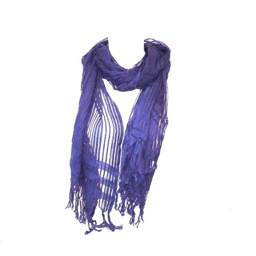 Foulard echarpe bleu - foulard,