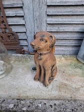 SUPERBE PICHET " CHIEN ASSIS"  EN GRES DE BEAUVAIS