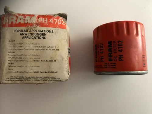 Filtre huile fram citroen - huile,
