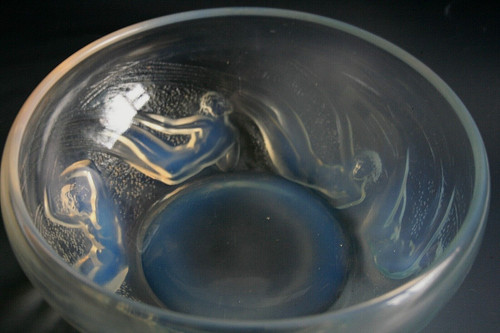 Ancien bol verre opalescent - ancien, en