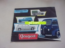 1958 PEUGEOT Doc commercial