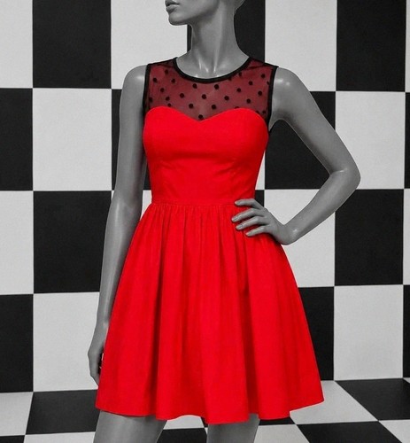 Robe rouge pin - robe, &