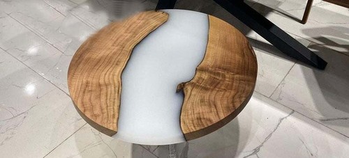 Table ronde résine - ronde, époxy