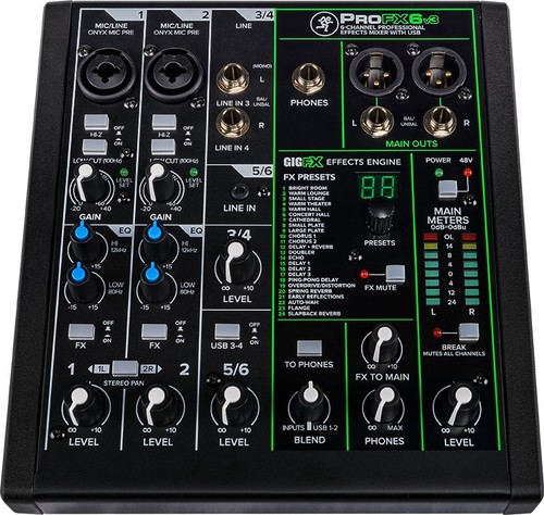 Mackie profx6v3 channel - mackie,